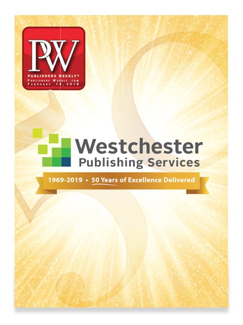 Westchester Publishing Services PW 50th Anniversary Cover Wrap